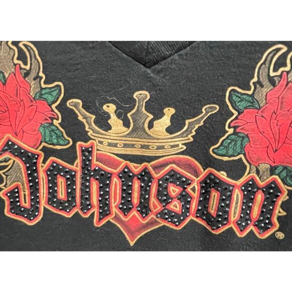 Jimmie Johnson Womens Tee Size Large Chase Authentics Nascar Grunge Y2K Shirt - Picture 4 of 4